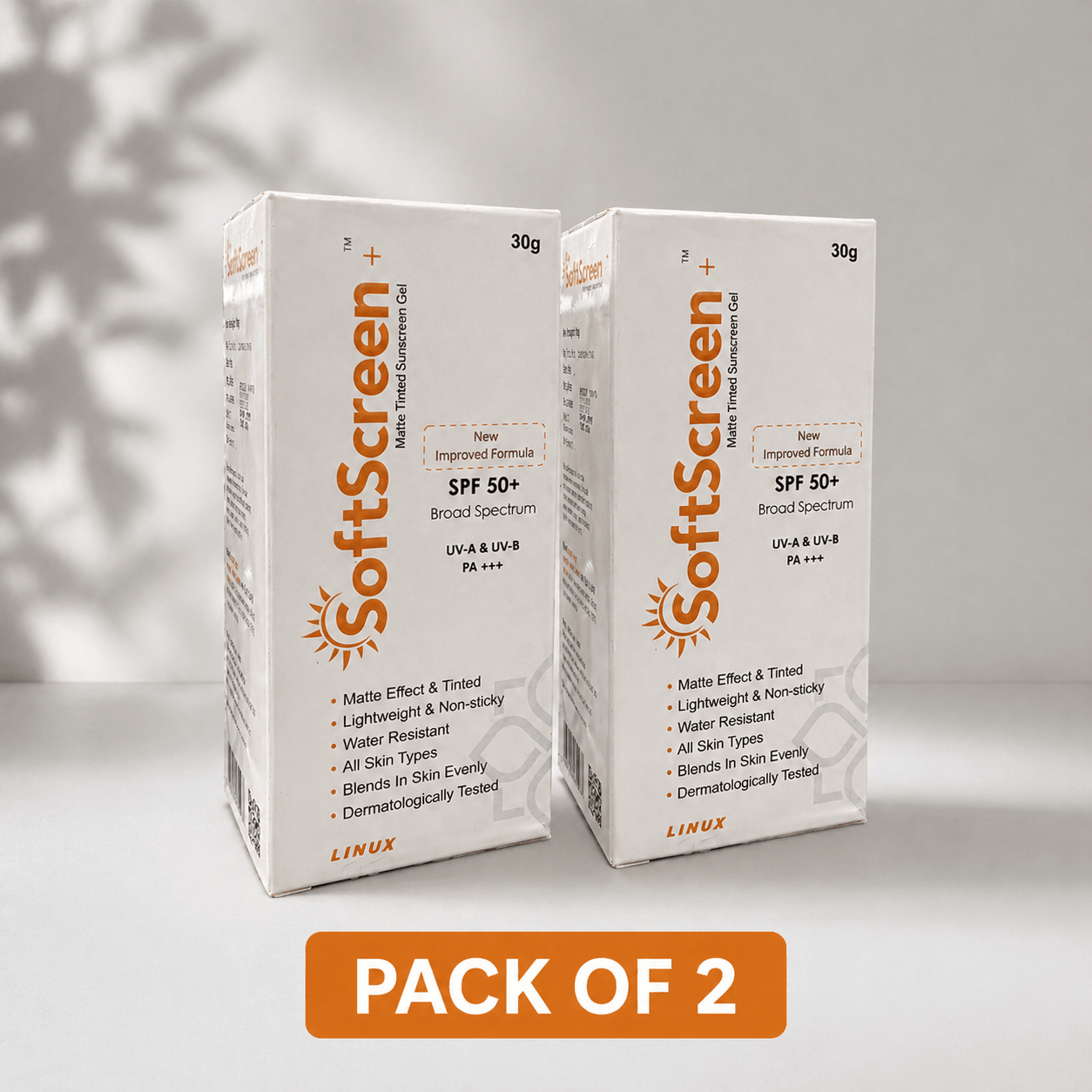 Softscreen+ Matte Tinted Sunscreen Gel SPF 50+ PA+++ - Cosmosentials