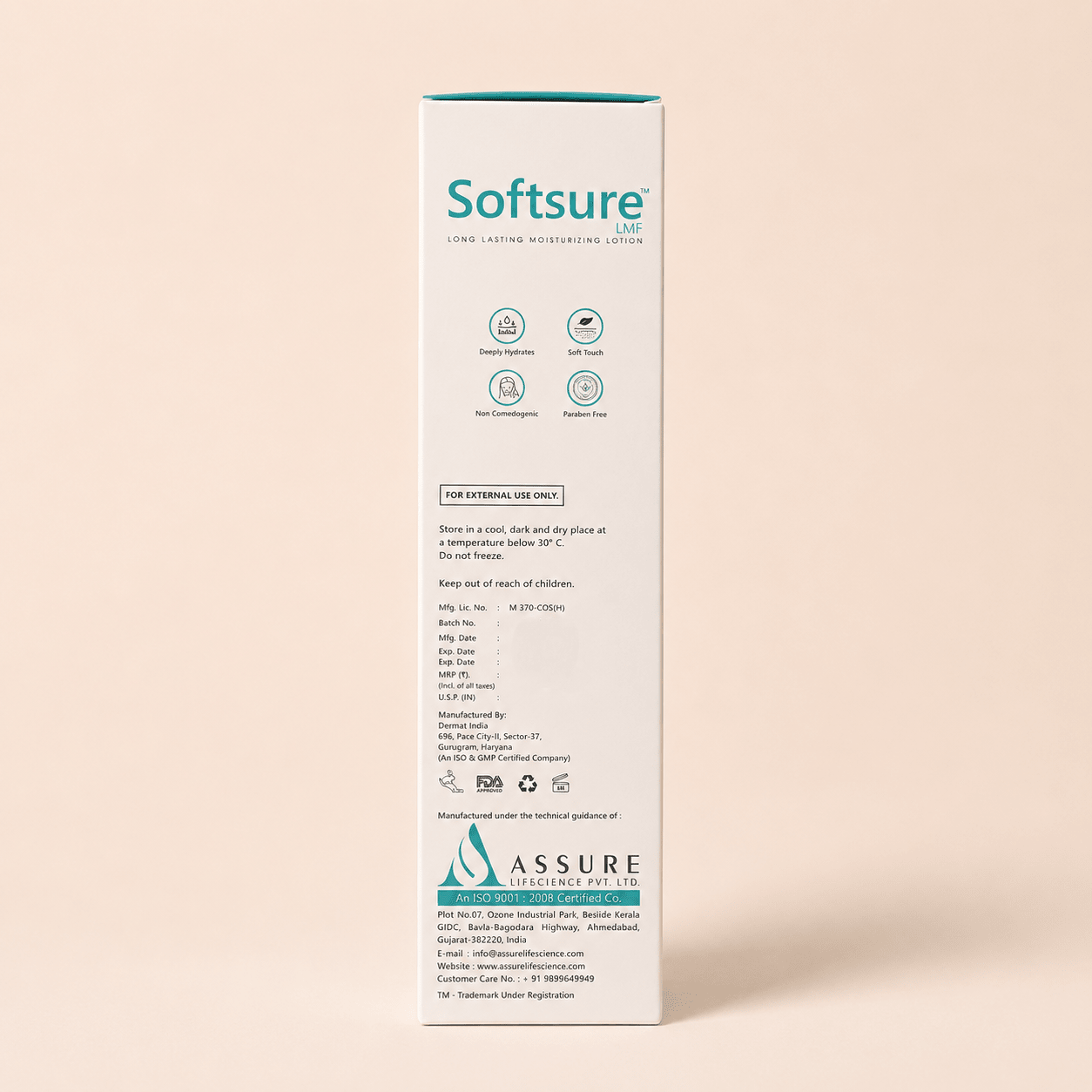 Softsure LMF Moisturizing Lotion - Cosmosentials