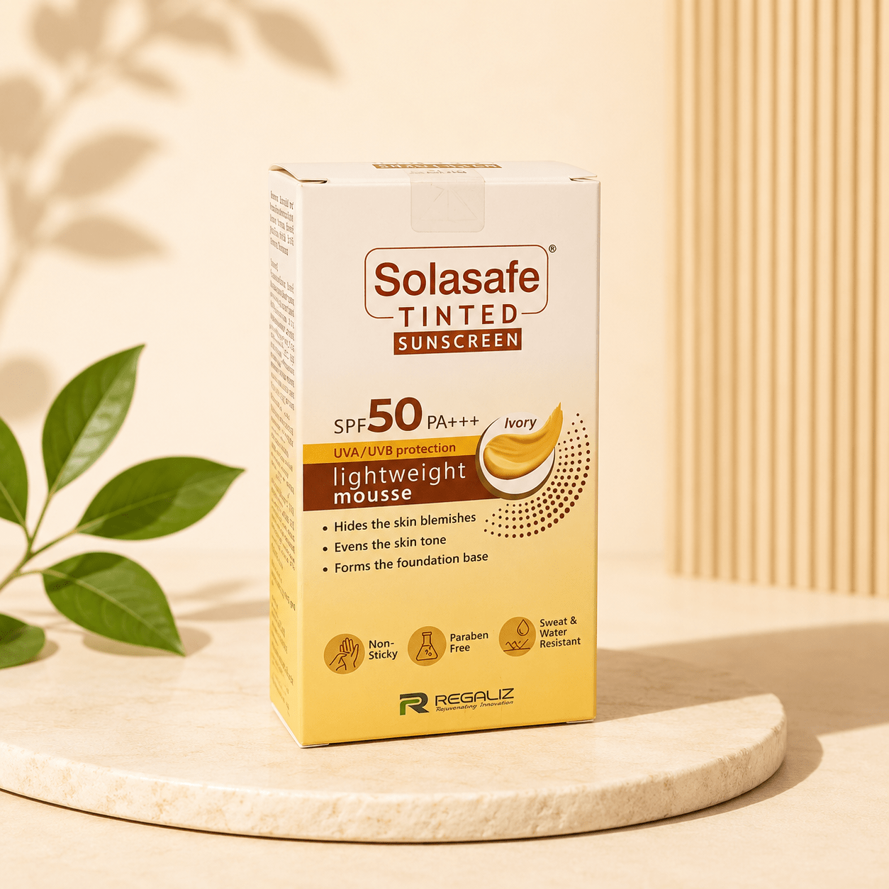 Solasafe Tinted Sunscreen SPF 50 PA+++ (Ivory) - Cosmosentials
