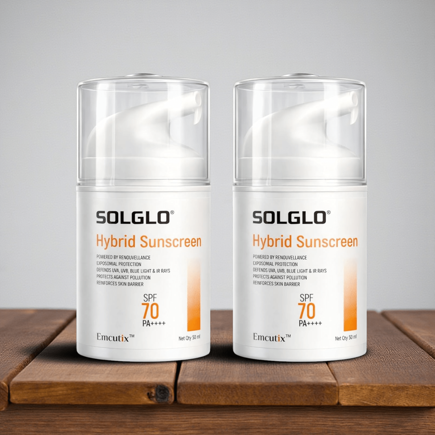 Solglo Hybrid Sunscreen SPF 70 PA++++ - Cosmosentials
