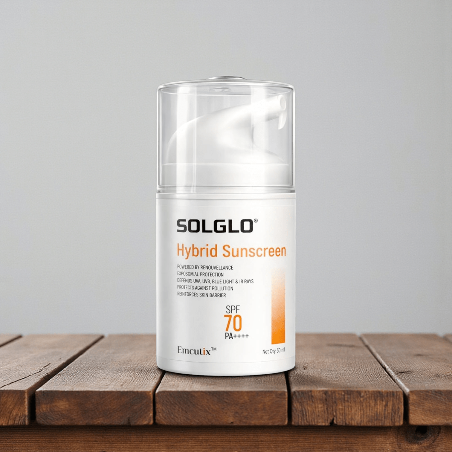 Solglo Hybrid Sunscreen SPF 70 PA++++ - Cosmosentials