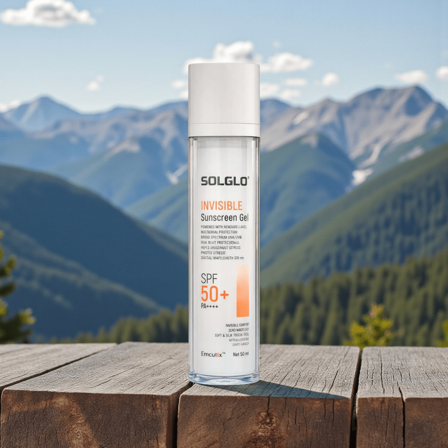 Solglo Invisible Sunscreen Gel SPF 50+ PA++++ - Cosmosentials