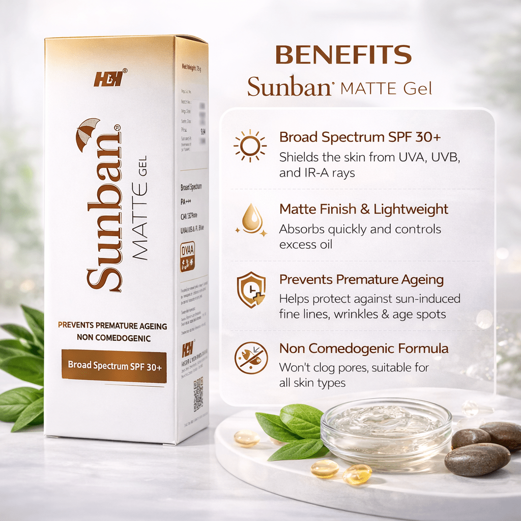 Sunban Matte Gel SPF 30+ Sunscreen - Cosmosentials