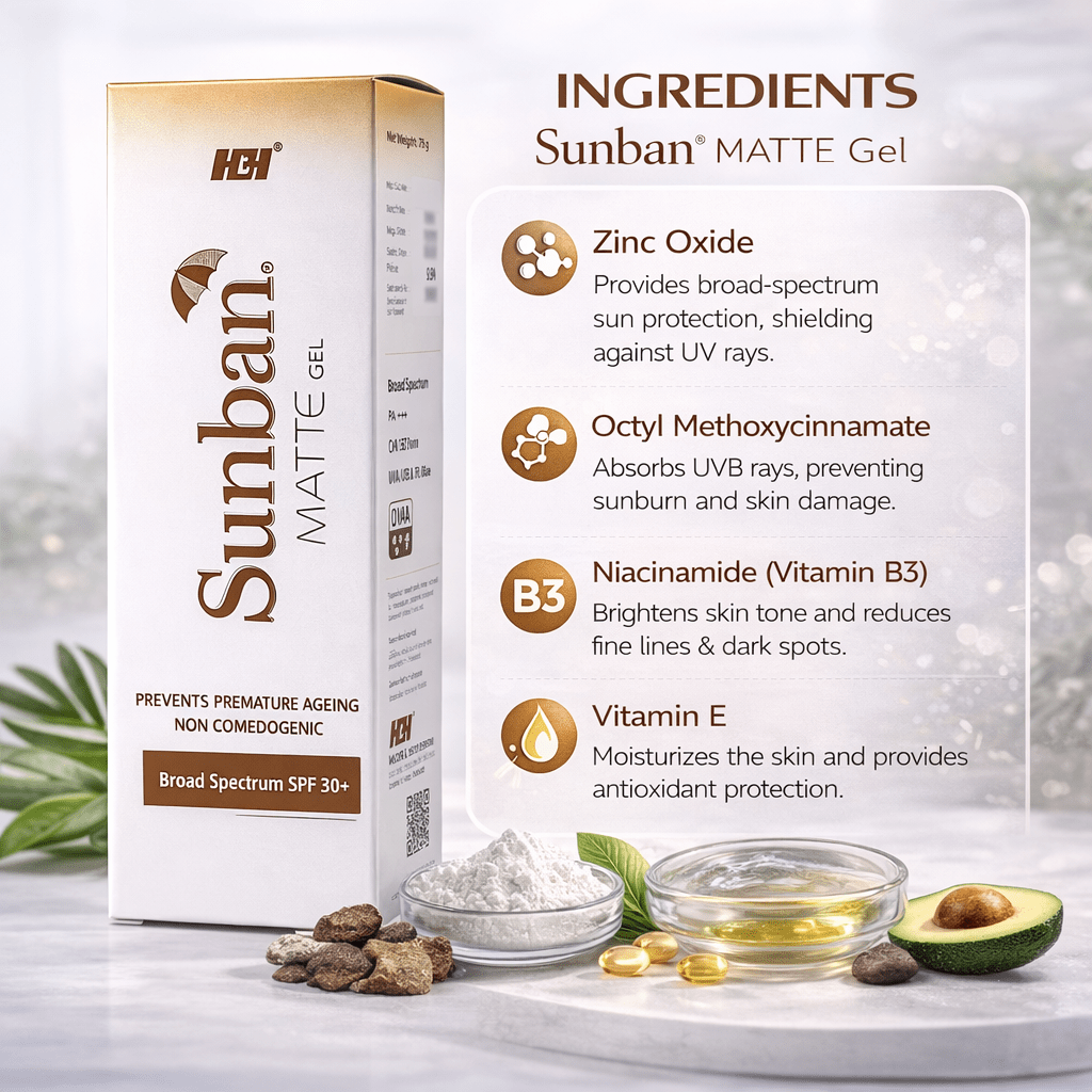 Sunban Matte Gel SPF 30+ Sunscreen - Cosmosentials