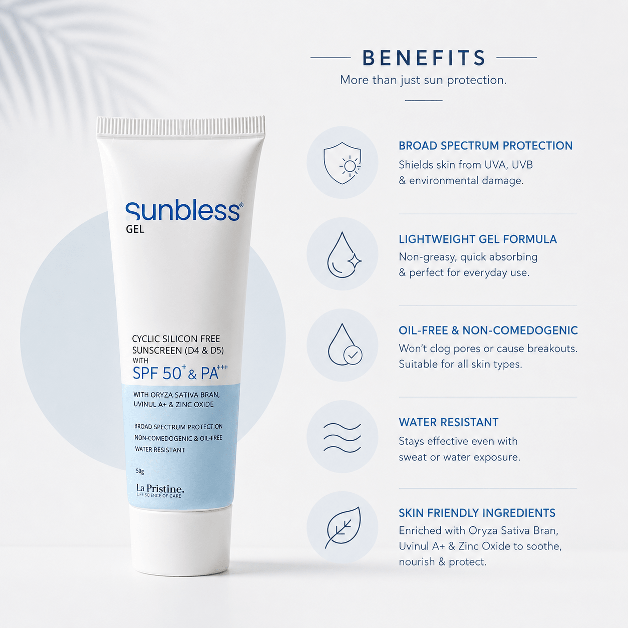 Sunbless Gel SPF 50+ PA+++ Sunscreen - Cosmosentials