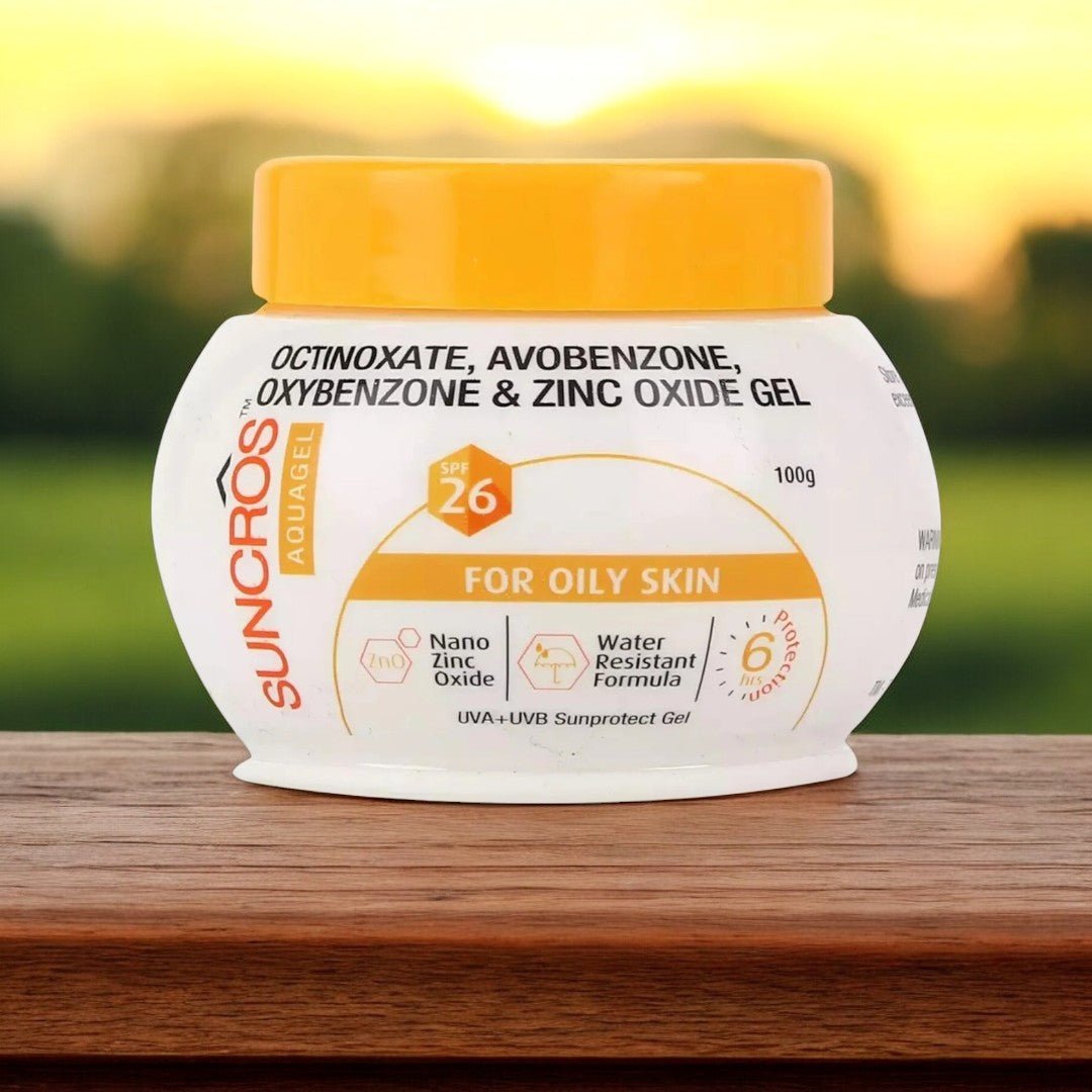 Suncros AquaGel Sunscreen SPF 26 - Cosmosentials