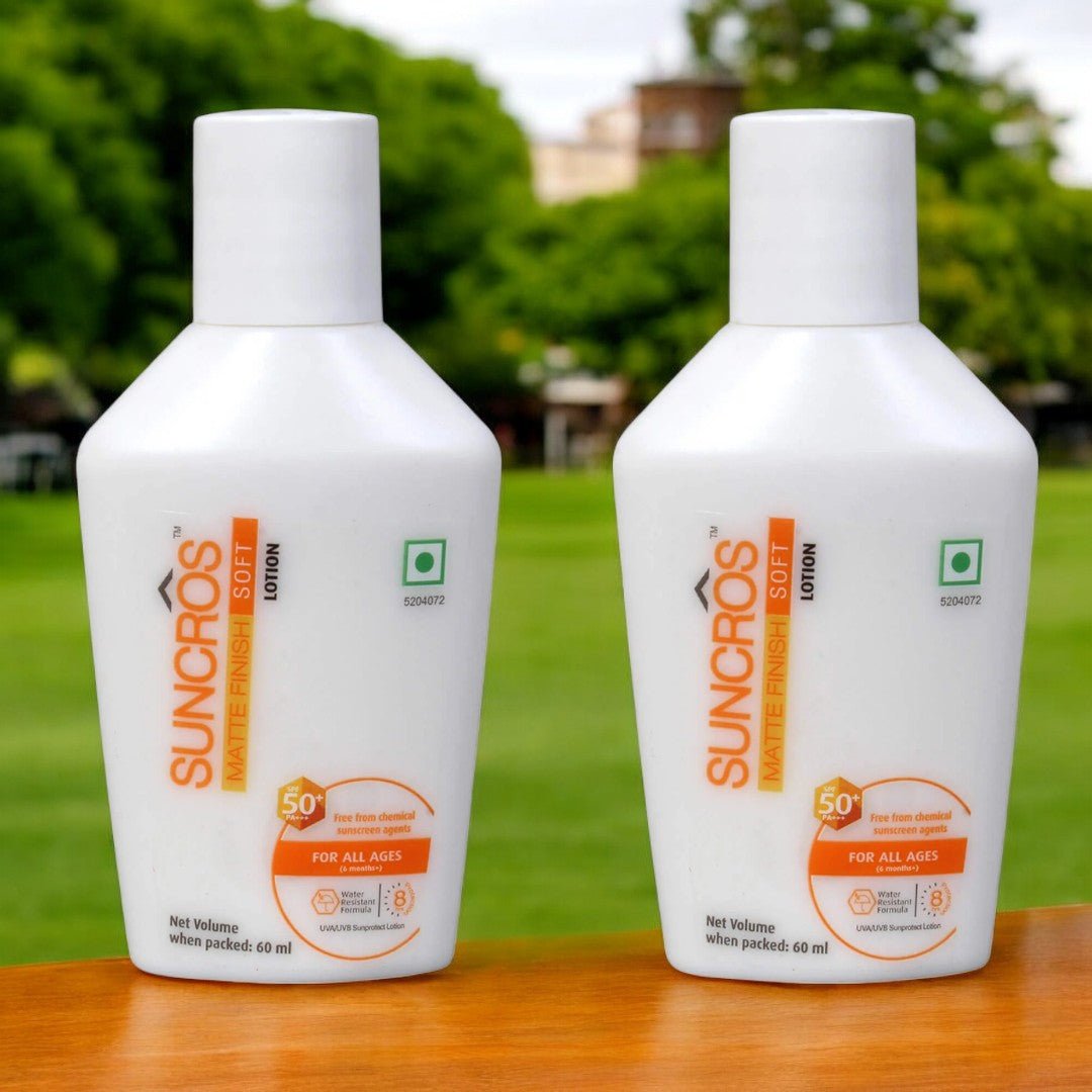 Suncros Matte Finish Soft Lotion SPF 50+ PA+++ - Cosmosentials