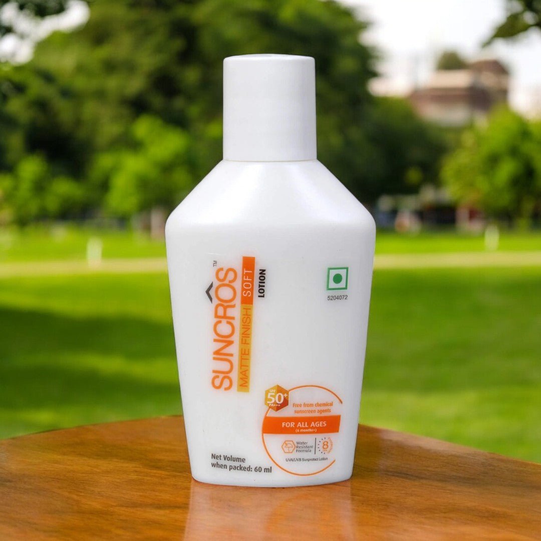 Suncros Matte Finish Soft Lotion SPF 50+ PA+++ - Cosmosentials