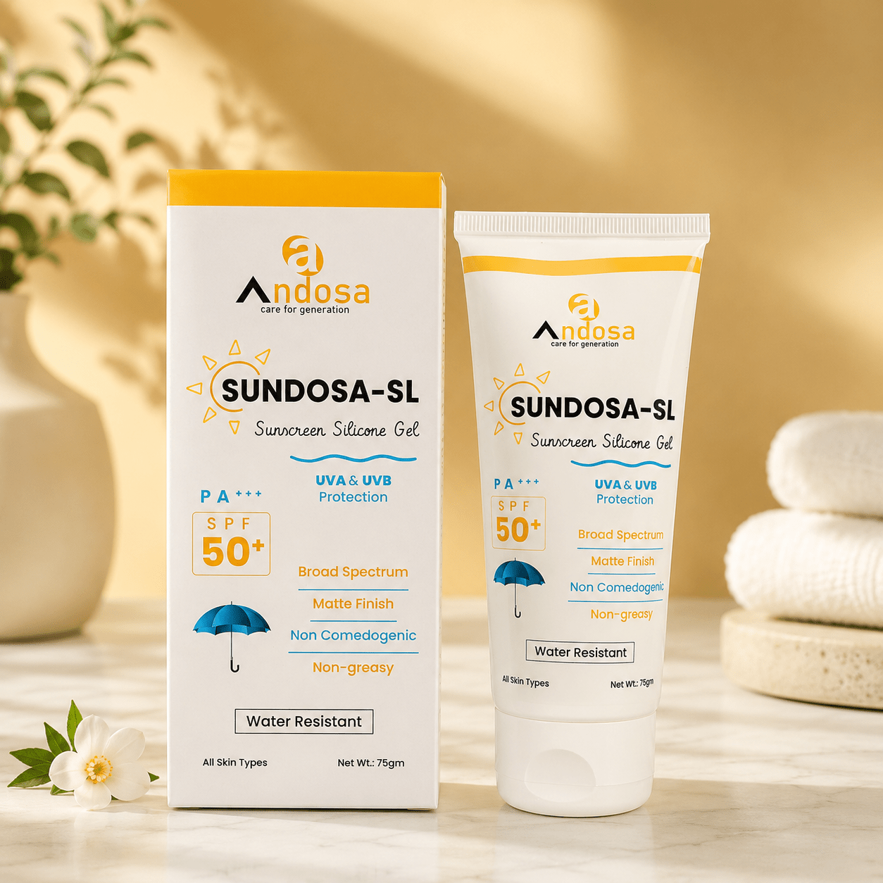 Sundosa-SL Sunscreen Silicone Gel SPF 50+ - Cosmosentials