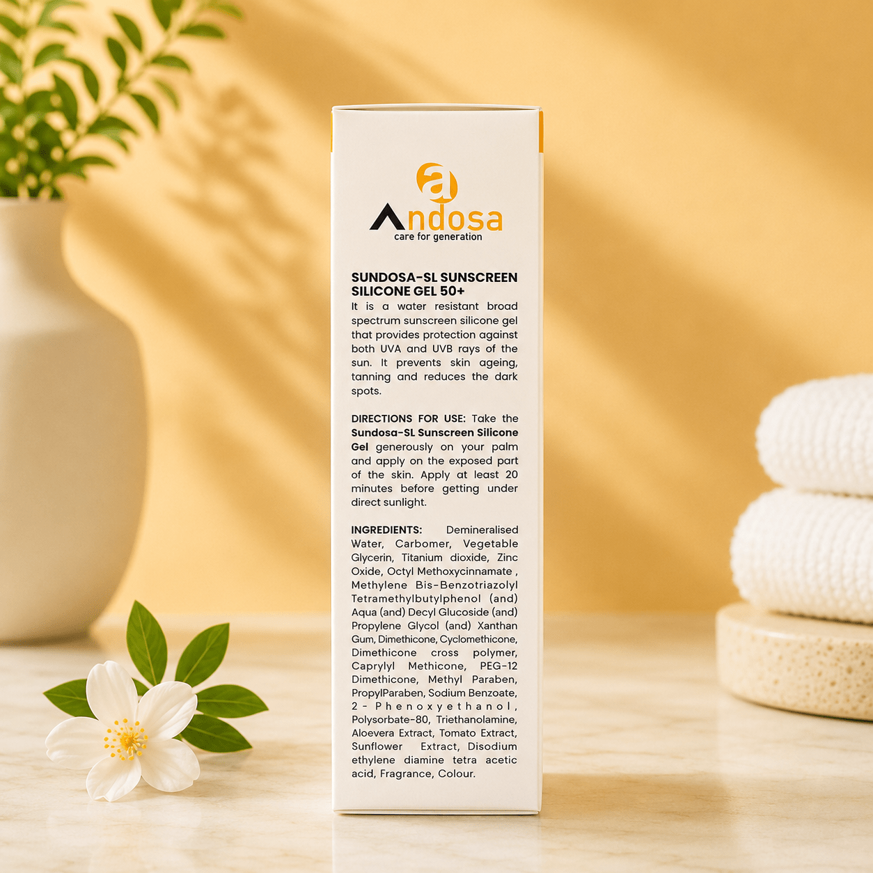 Sundosa-SL Sunscreen Silicone Gel SPF 50+ - Cosmosentials