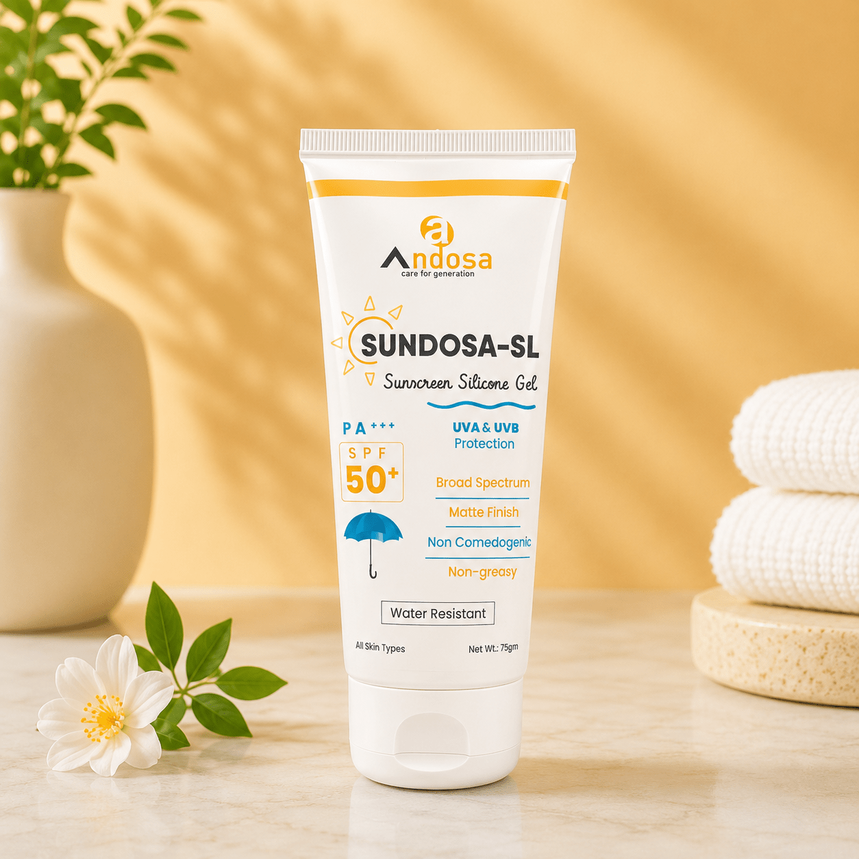 Sundosa-SL Sunscreen Silicone Gel SPF 50+ - Cosmosentials