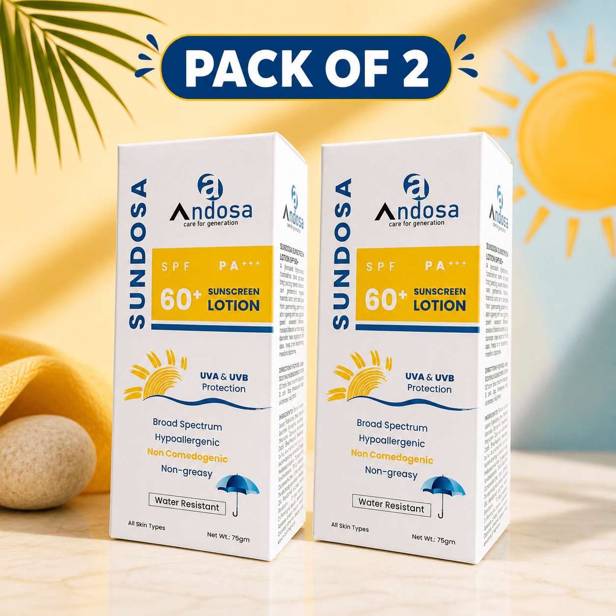 Sundosa Sunscreen Lotion SPF 60+ - Cosmosentials
