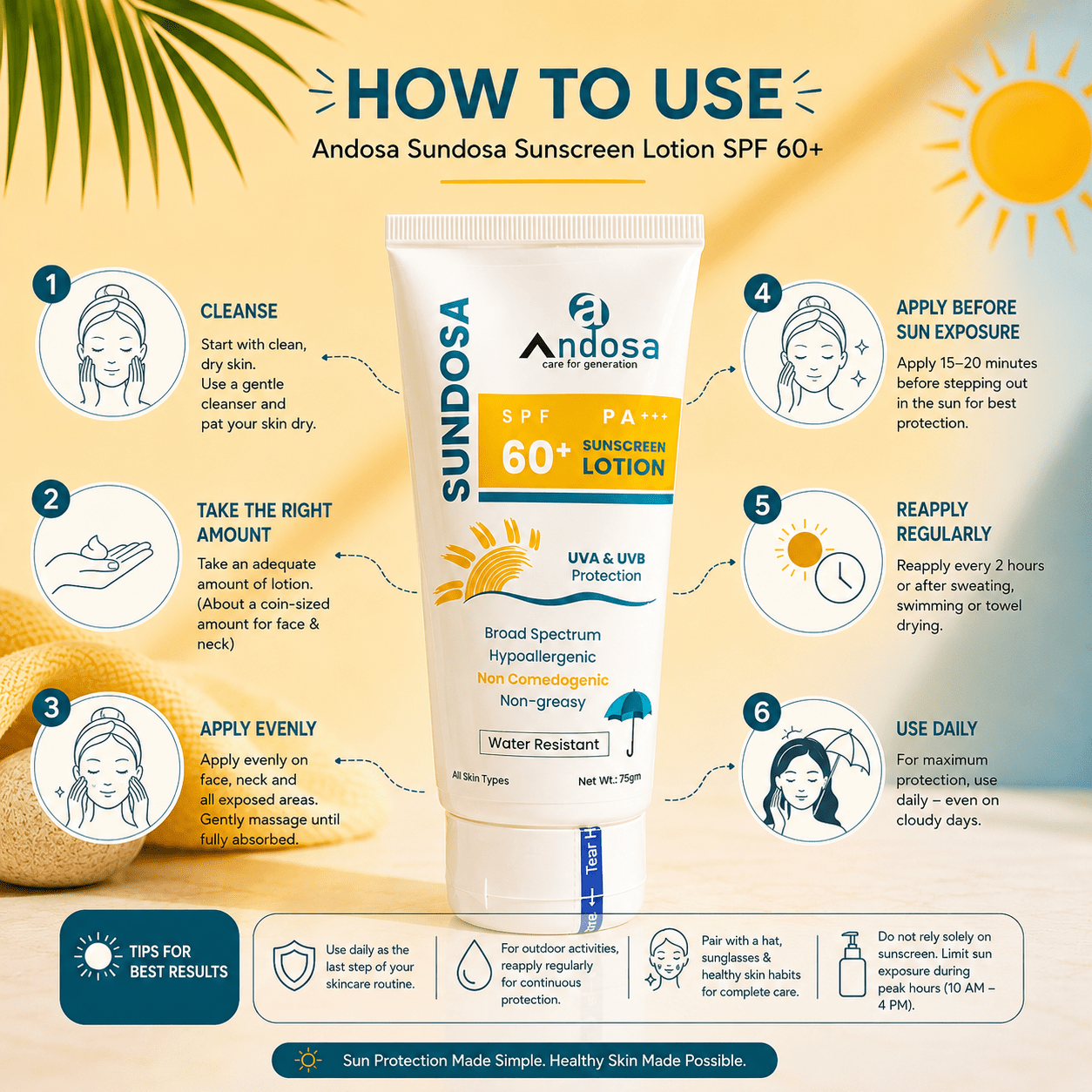 Sundosa Sunscreen Lotion SPF 60+ - Cosmosentials
