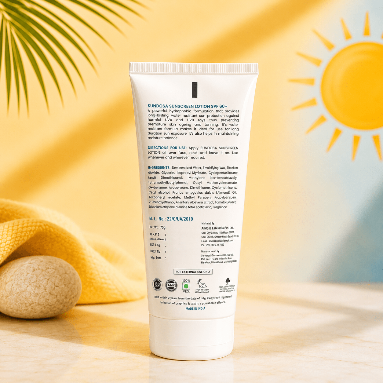 Sundosa Sunscreen Lotion SPF 60+ - Cosmosentials