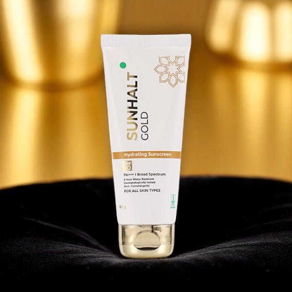 Sunhalt Gold Hydrating Sunscreen (SPF 50 PA+++) - Cosmosentials