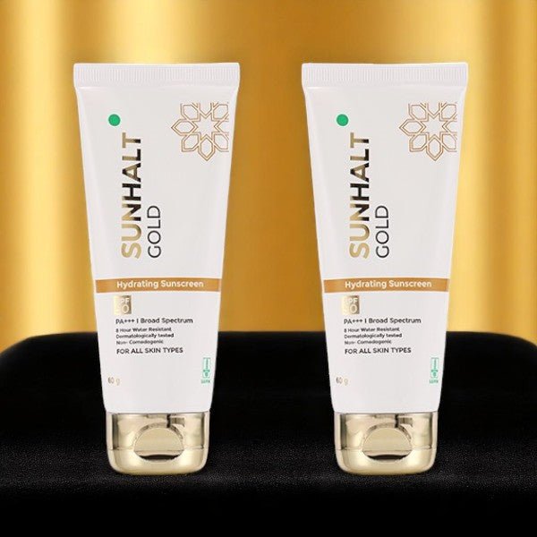 Sunhalt Gold Hydrating Sunscreen (SPF 50 PA+++) - Cosmosentials