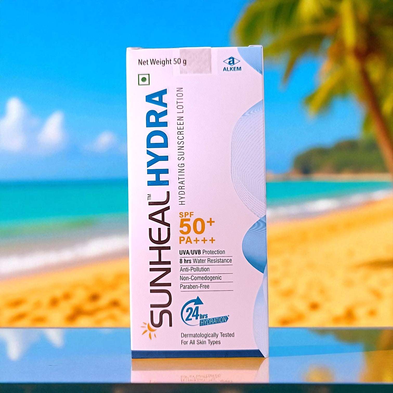 Sunheal Hydra hydrating sunscreen lotion SPF 50+ PA+++ - Cosmosentials