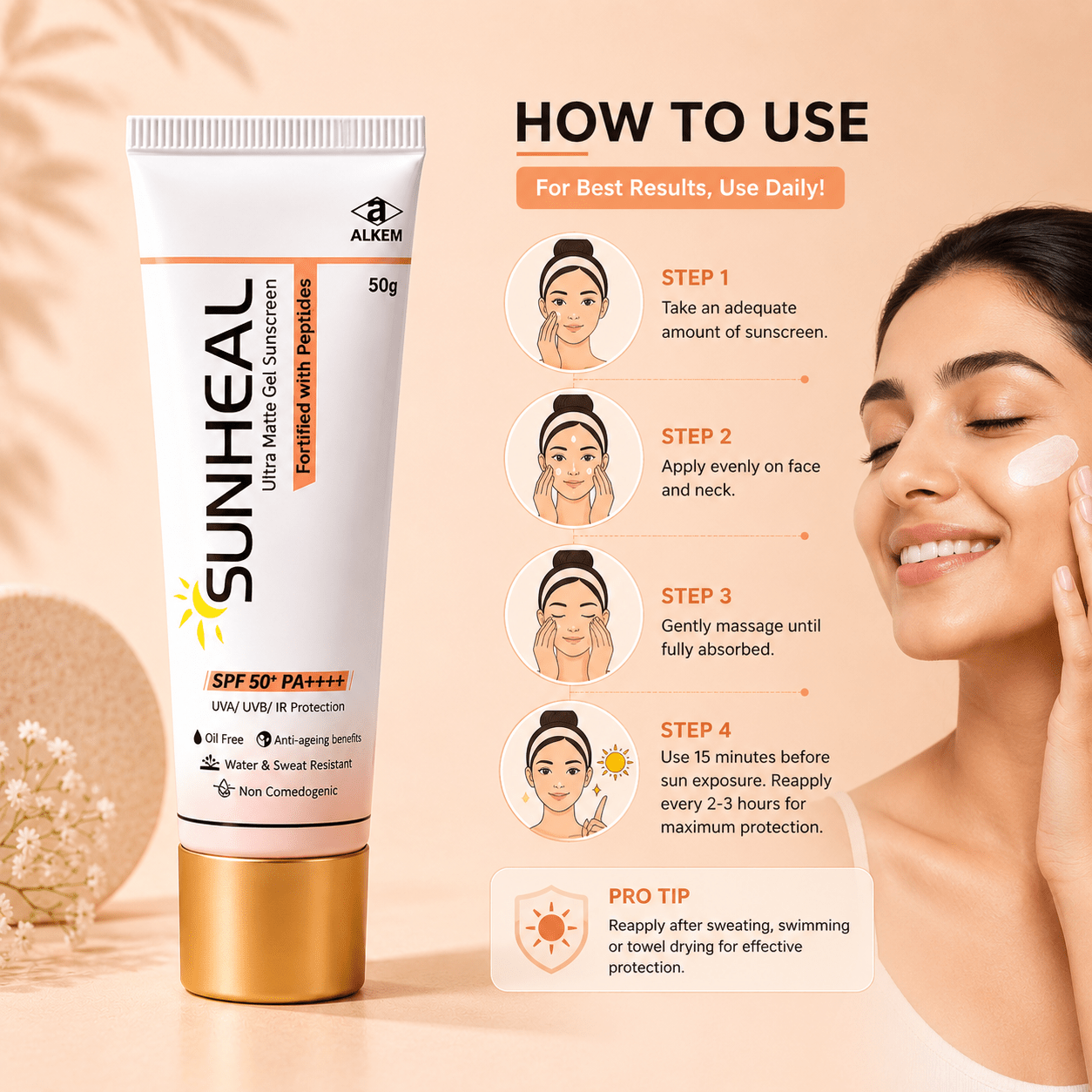 Sunheal Ultra Matte Gel Sunscreen - Cosmosentials