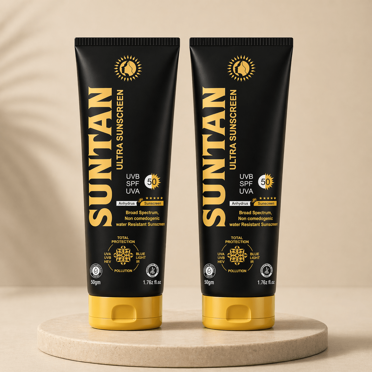 Suntan ultra sunscreen UVB SPF UVA 50+++++ - Cosmosentials