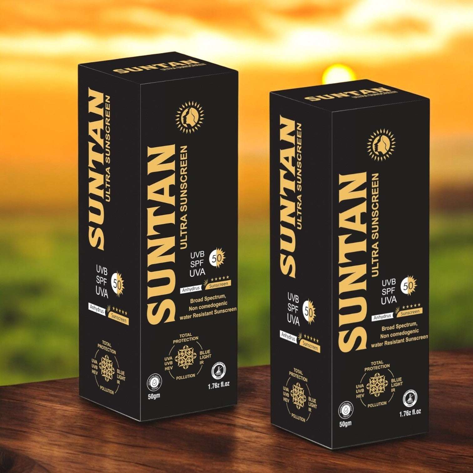 Suntan ultra sunscreen UVB SPF UVA 50+++++ - Cosmosentials