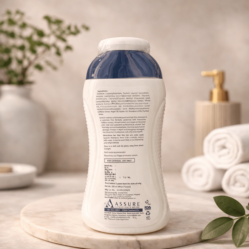 Sureclin Shampoo For Anti Hair Frizz - Cosmosentials