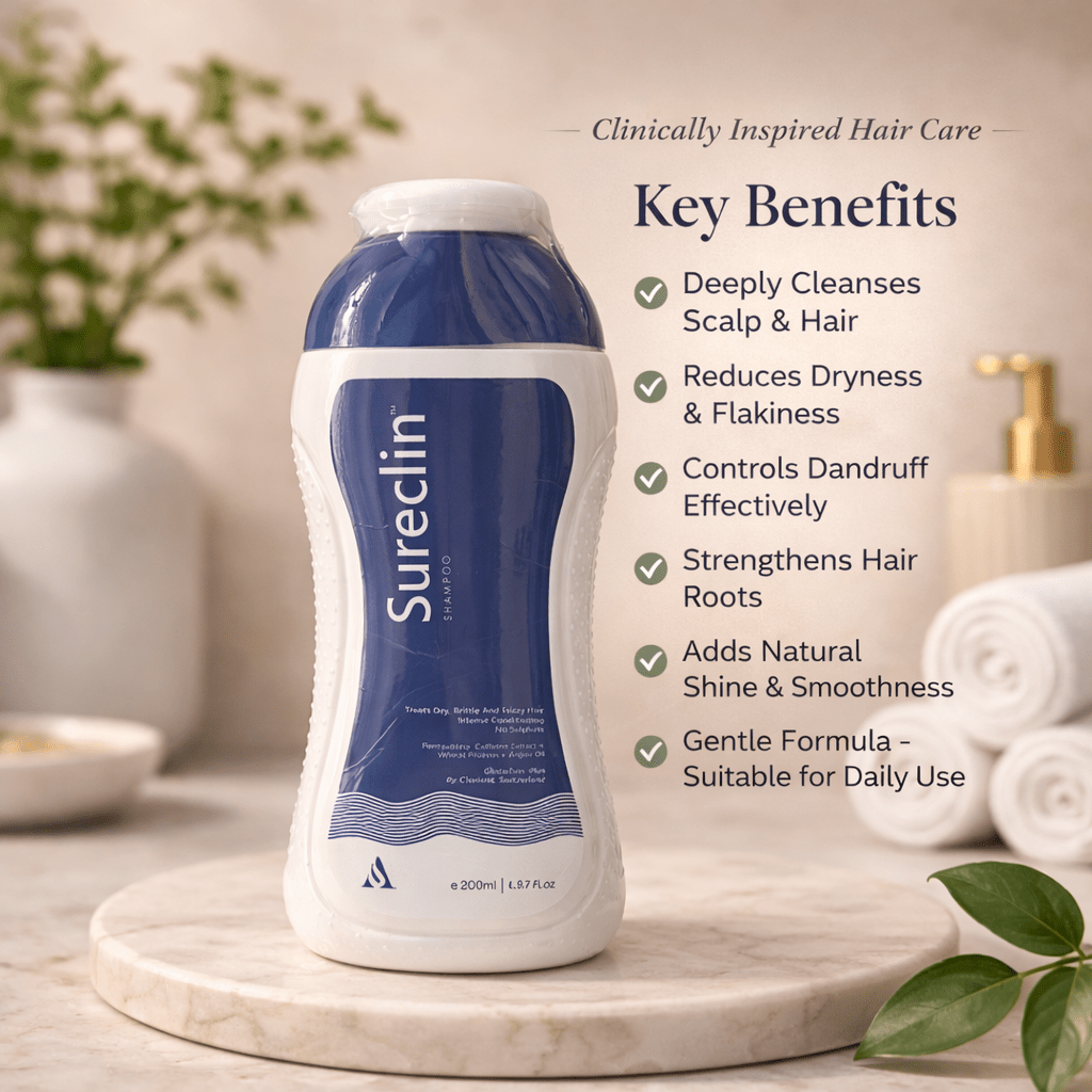 Sureclin Shampoo For Anti Hair Frizz - Cosmosentials