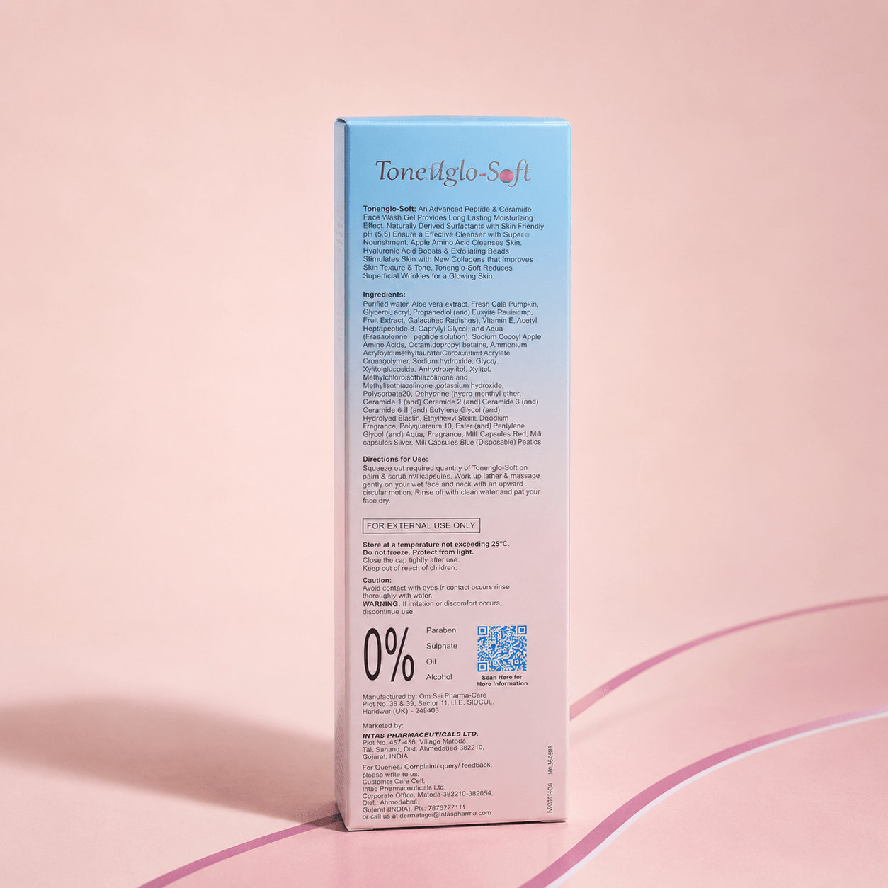 ToneNGlo - SF Advanced Peptide & Ceramide Face Wash Gel - Cosmosentials