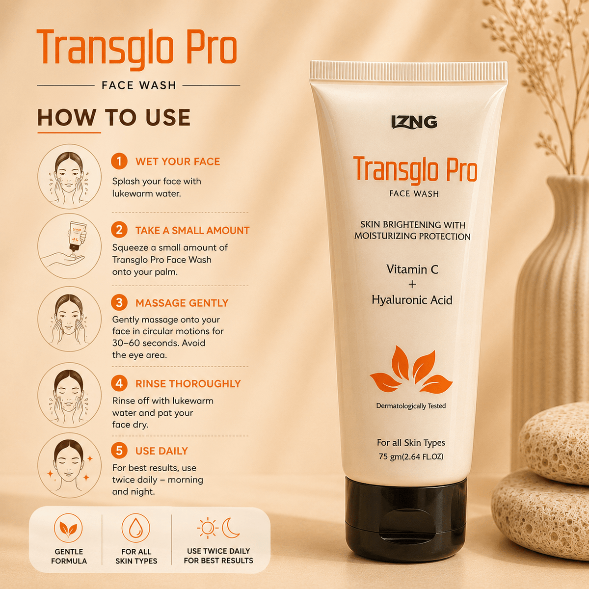 Transglo Pro Face Wash - Cosmosentials