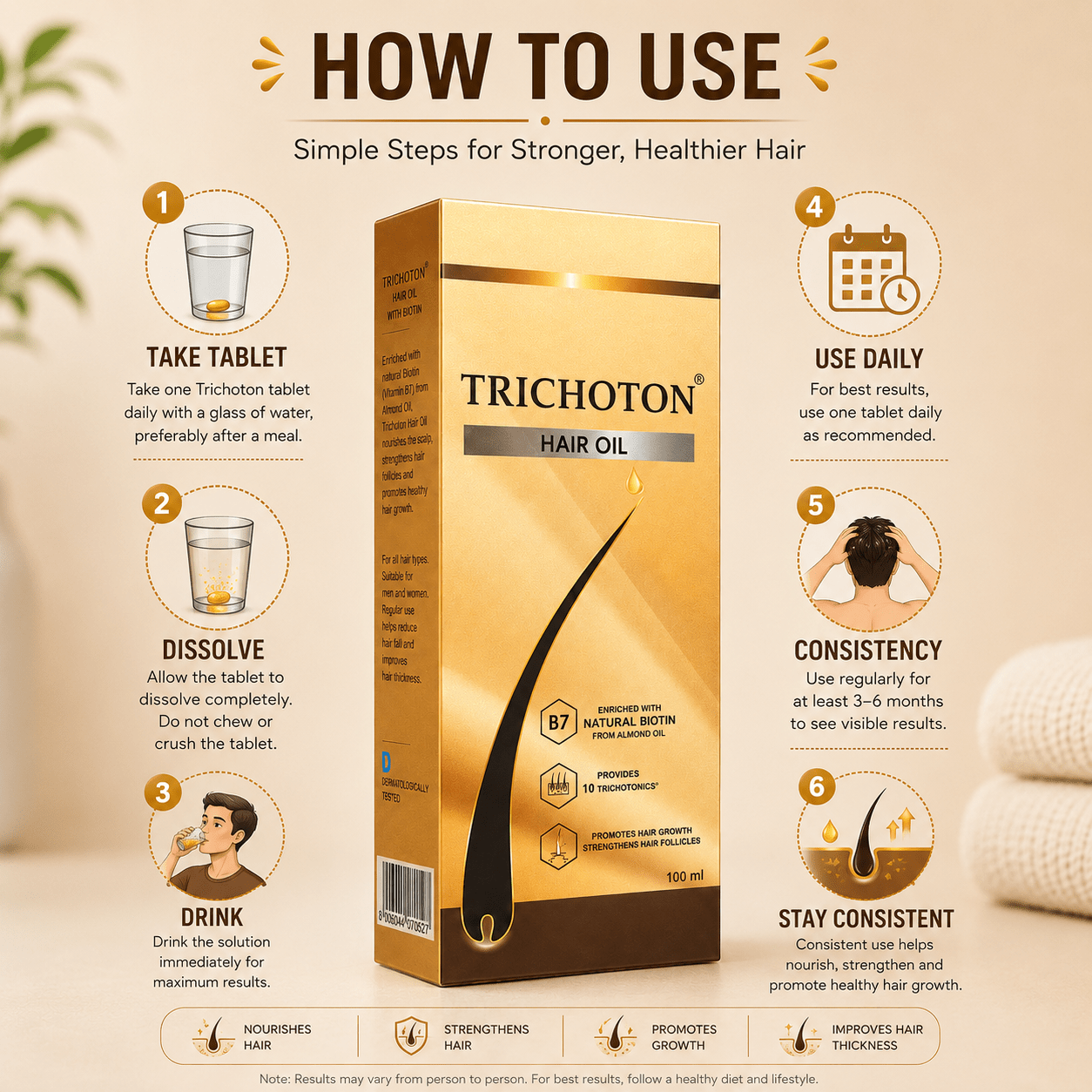 Trichoton Hair Oil - Cosmosentials