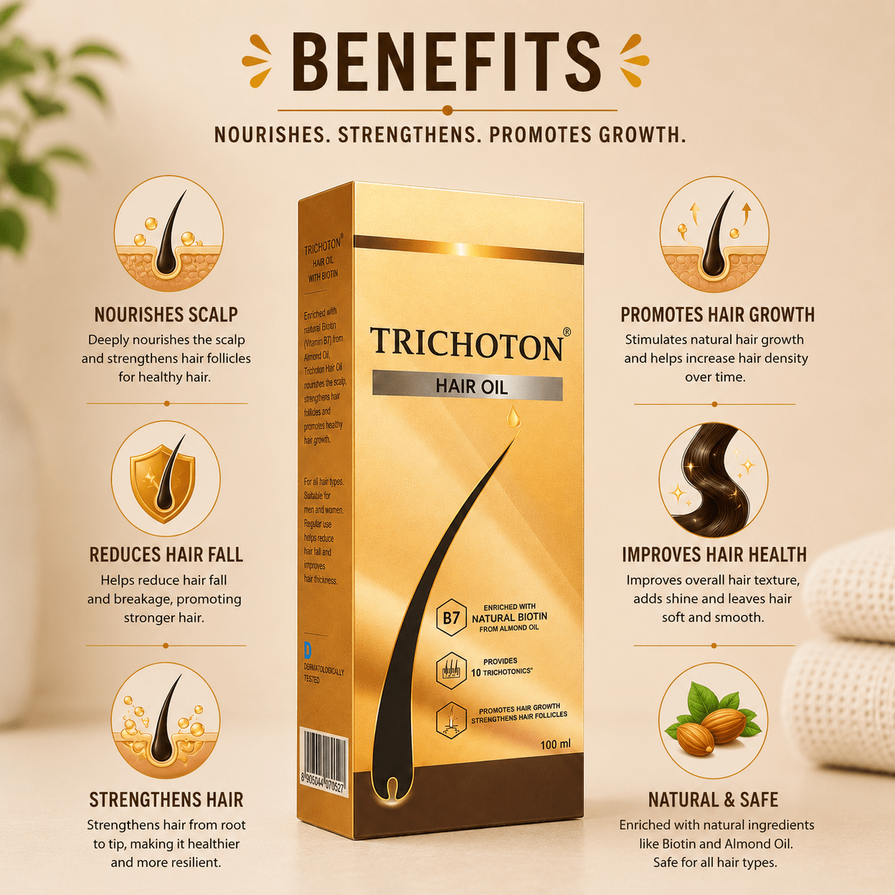 Trichoton Hair Oil - Cosmosentials
