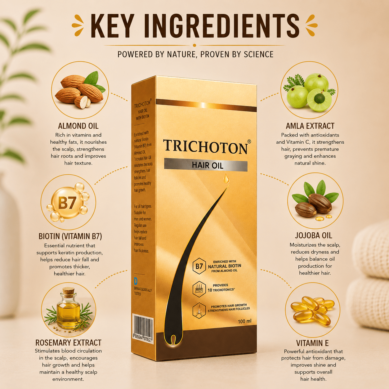 Trichoton Hair Oil - Cosmosentials