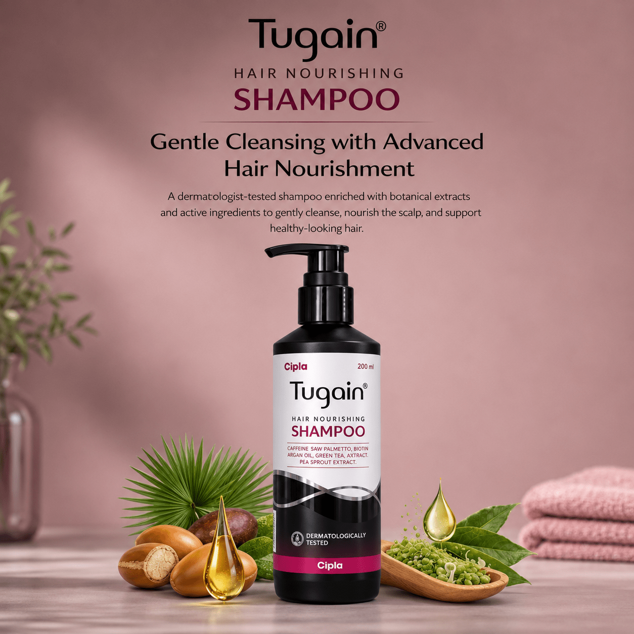 Tugain Hair Nourishing Shampoo 200ml - Cosmosentials