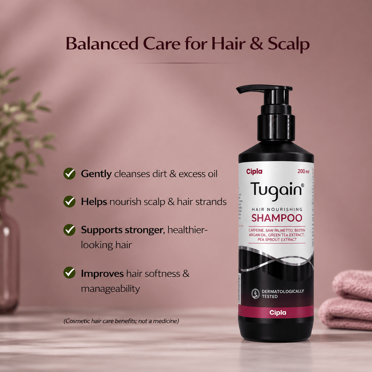 Tugain Hair Nourishing Shampoo 200ml - Cosmosentials