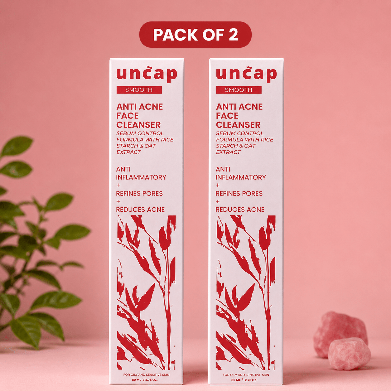 Uncap Smooth Anti Acne Face Cleanser - Cosmosentials
