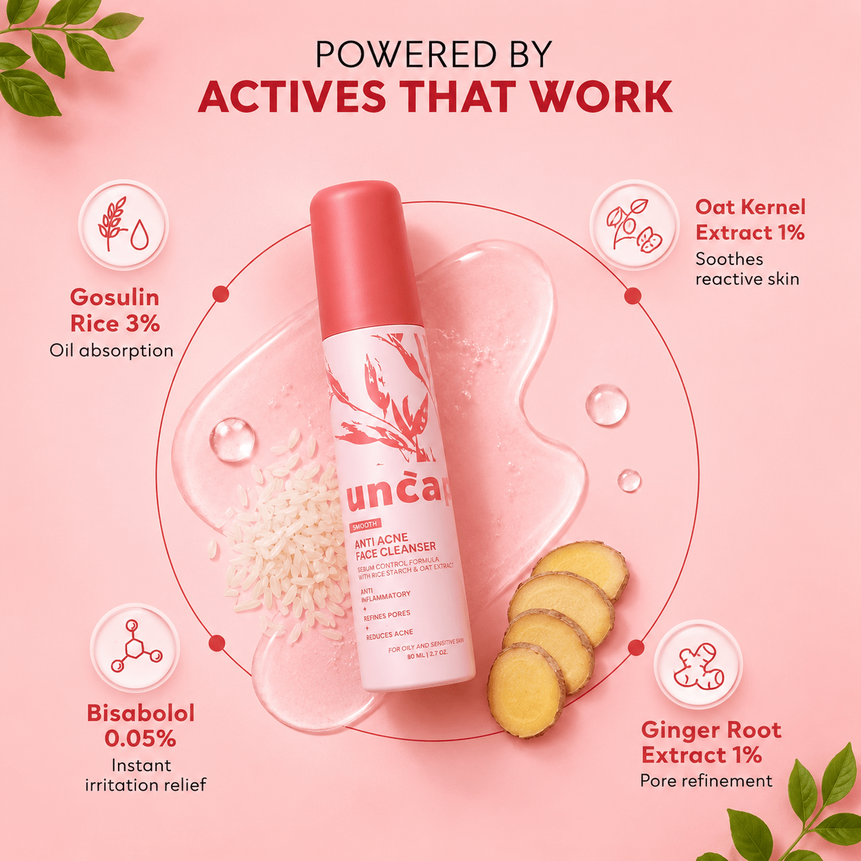 Uncap Smooth Anti Acne Face Cleanser - Cosmosentials