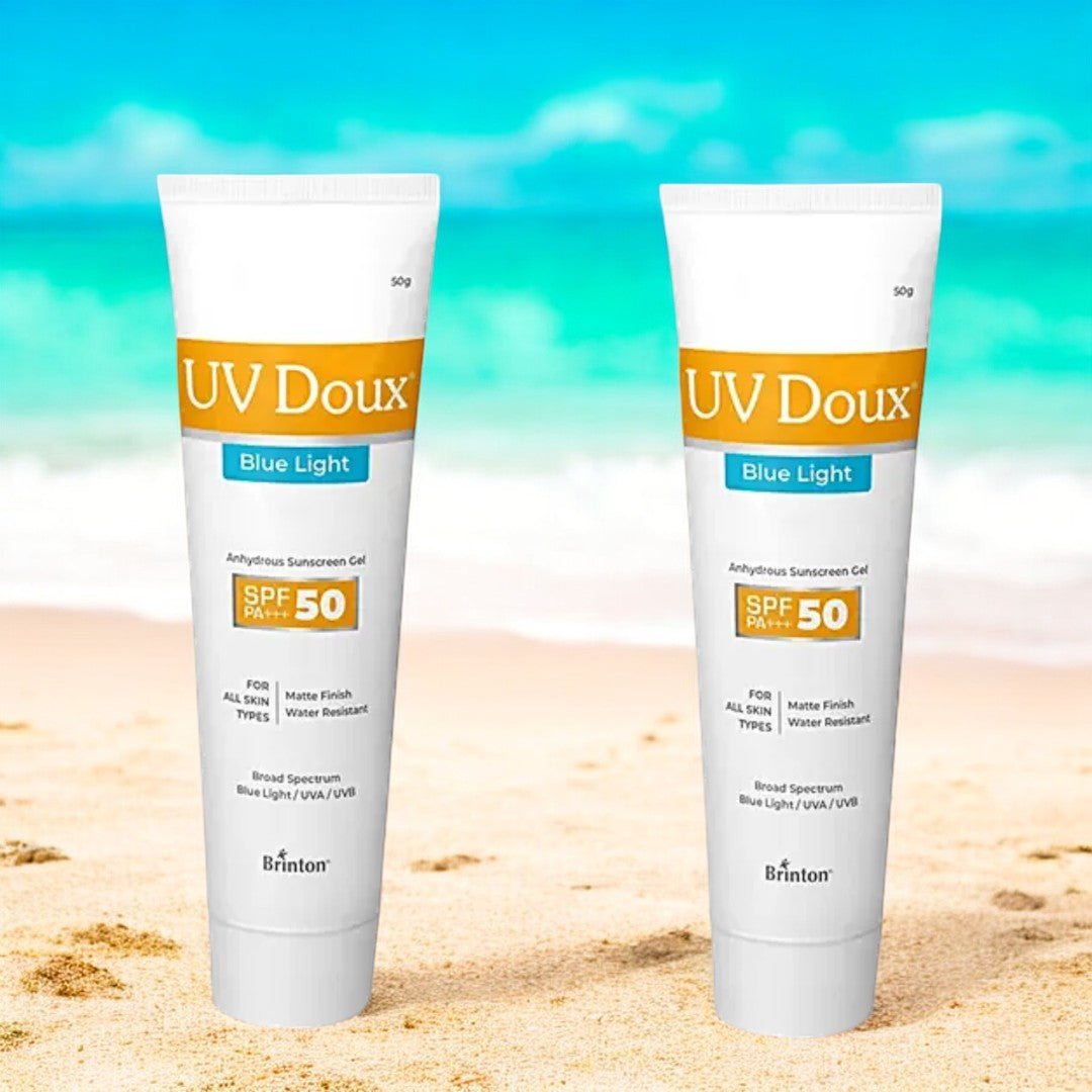 UV Doux Blue Light Anhydrous Sunscreen Gel SPF 50 PA+++ - Cosmosentials