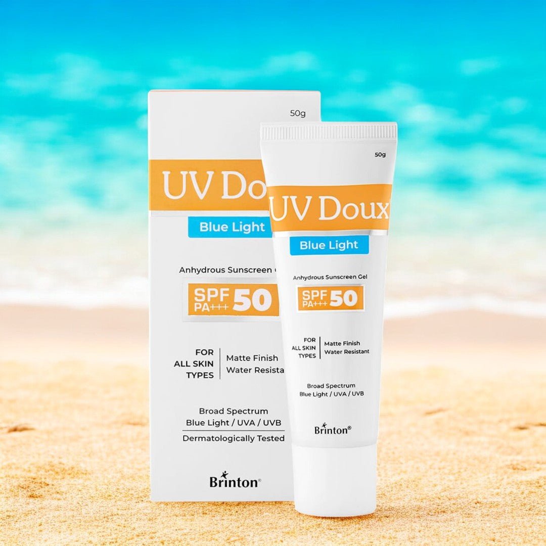 UV Doux Blue Light Anhydrous Sunscreen Gel SPF 50 PA+++ - Cosmosentials