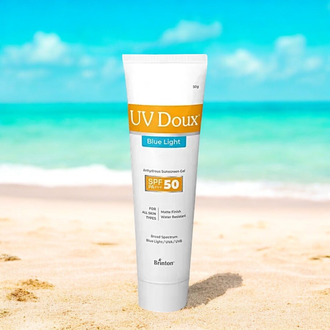 UV Doux Blue Light Anhydrous Sunscreen Gel SPF 50 PA+++ - Cosmosentials