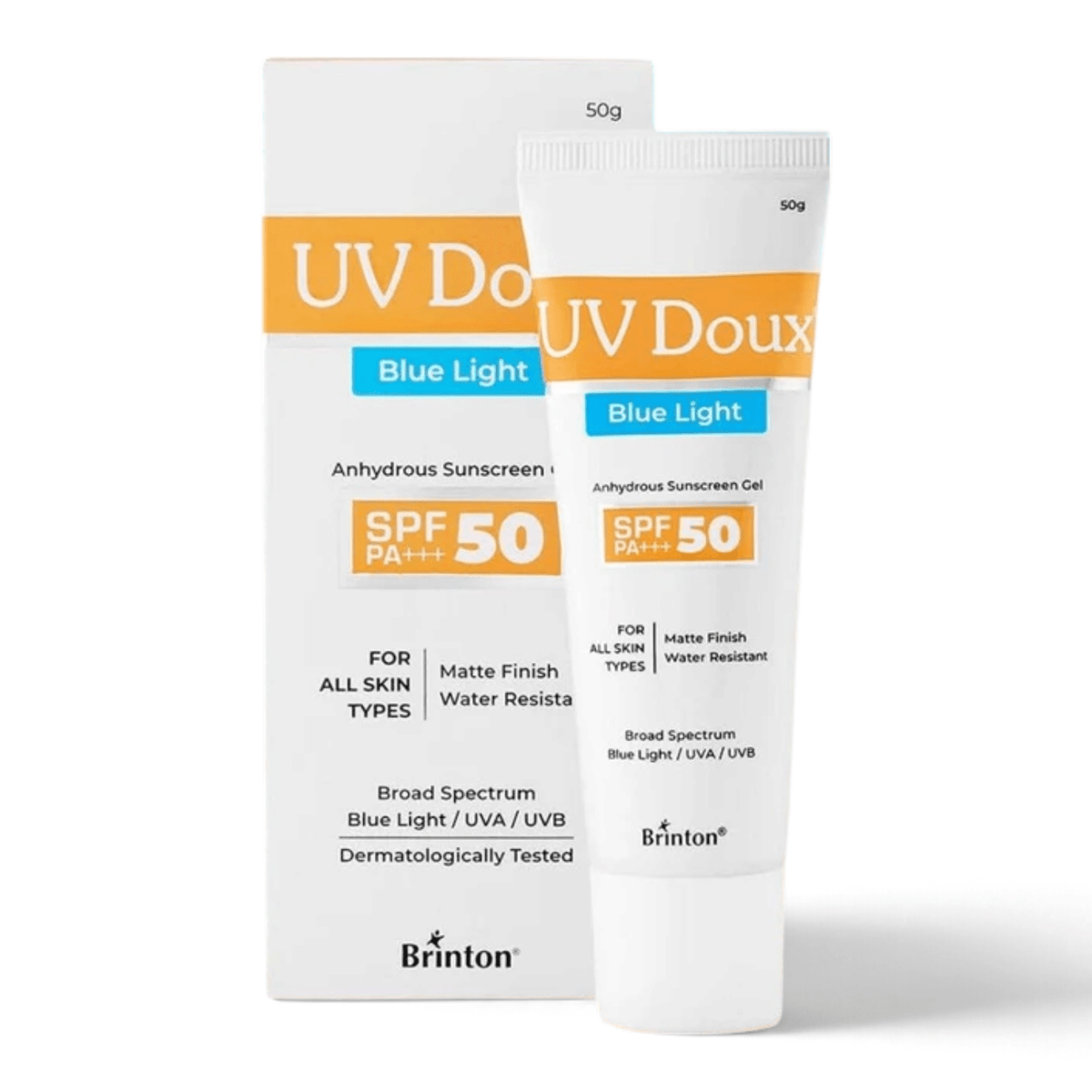 UV Doux Blue Light Anhydrous Sunscreen Gel SPF 50 PA+++ - Cosmosentials