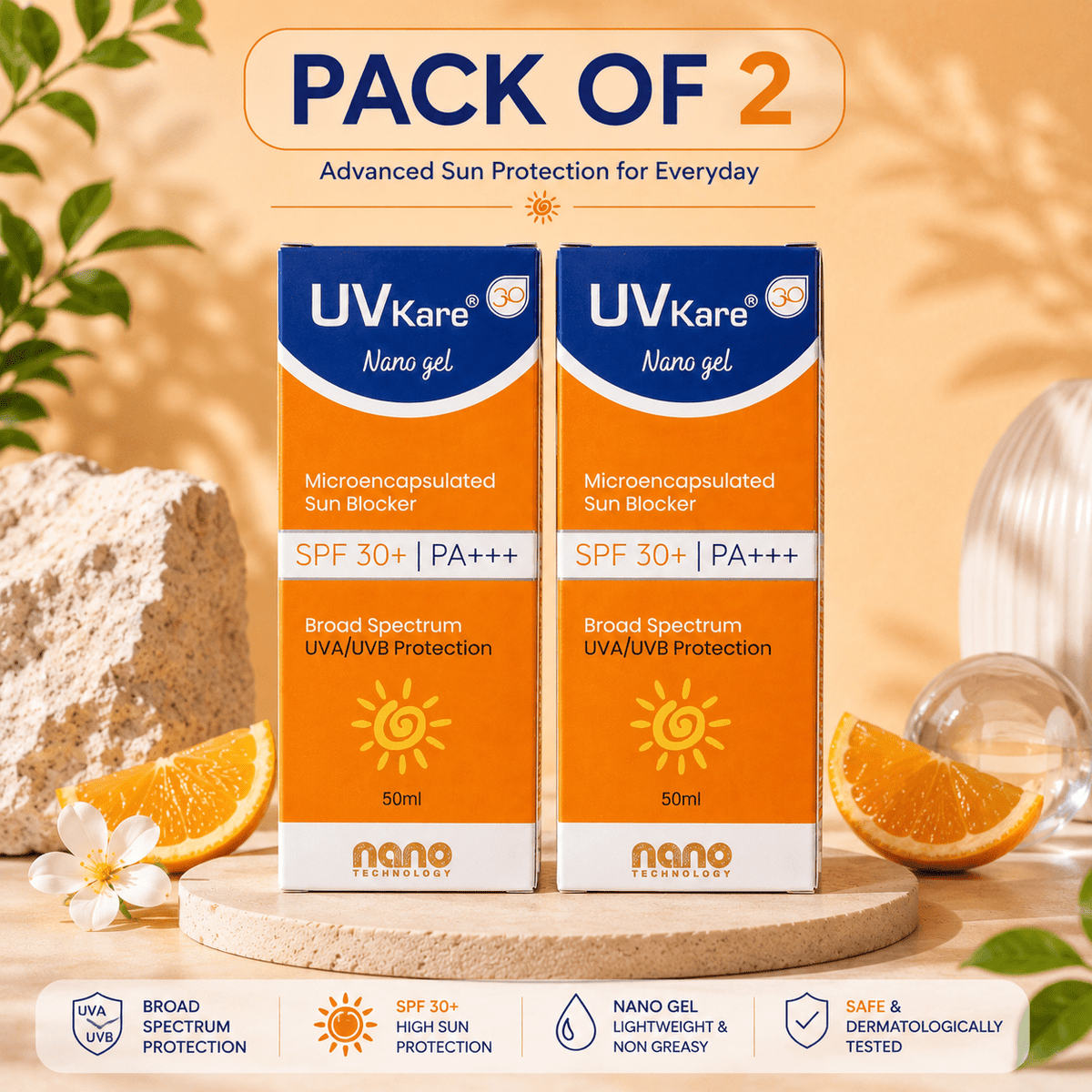 UV Kare Nano Gel SPF 30+ PA+++ - Cosmosentials