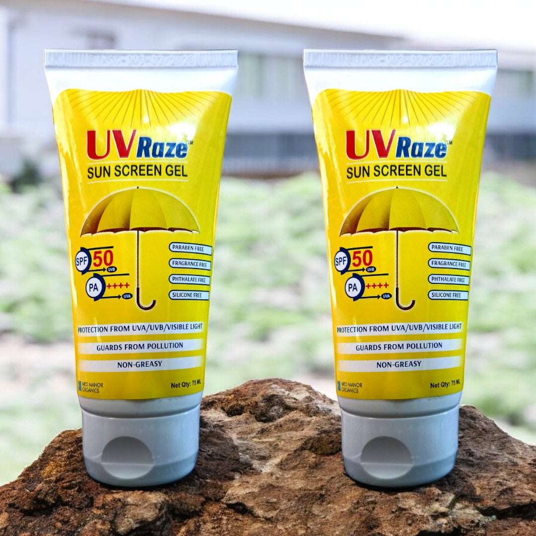 UV Raze Spf 50 Pa++++ Sun Screen Gel - Cosmosentials