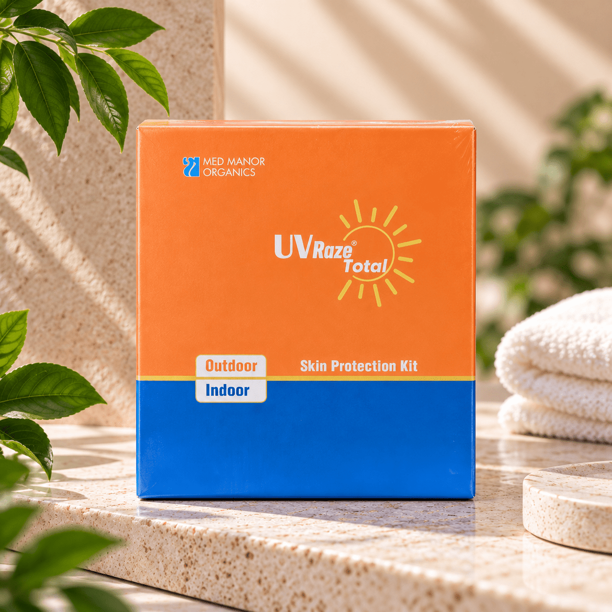 UV Raze Total Outdoor & Indoor Skin Protection Kit 100 ml - Cosmosentials
