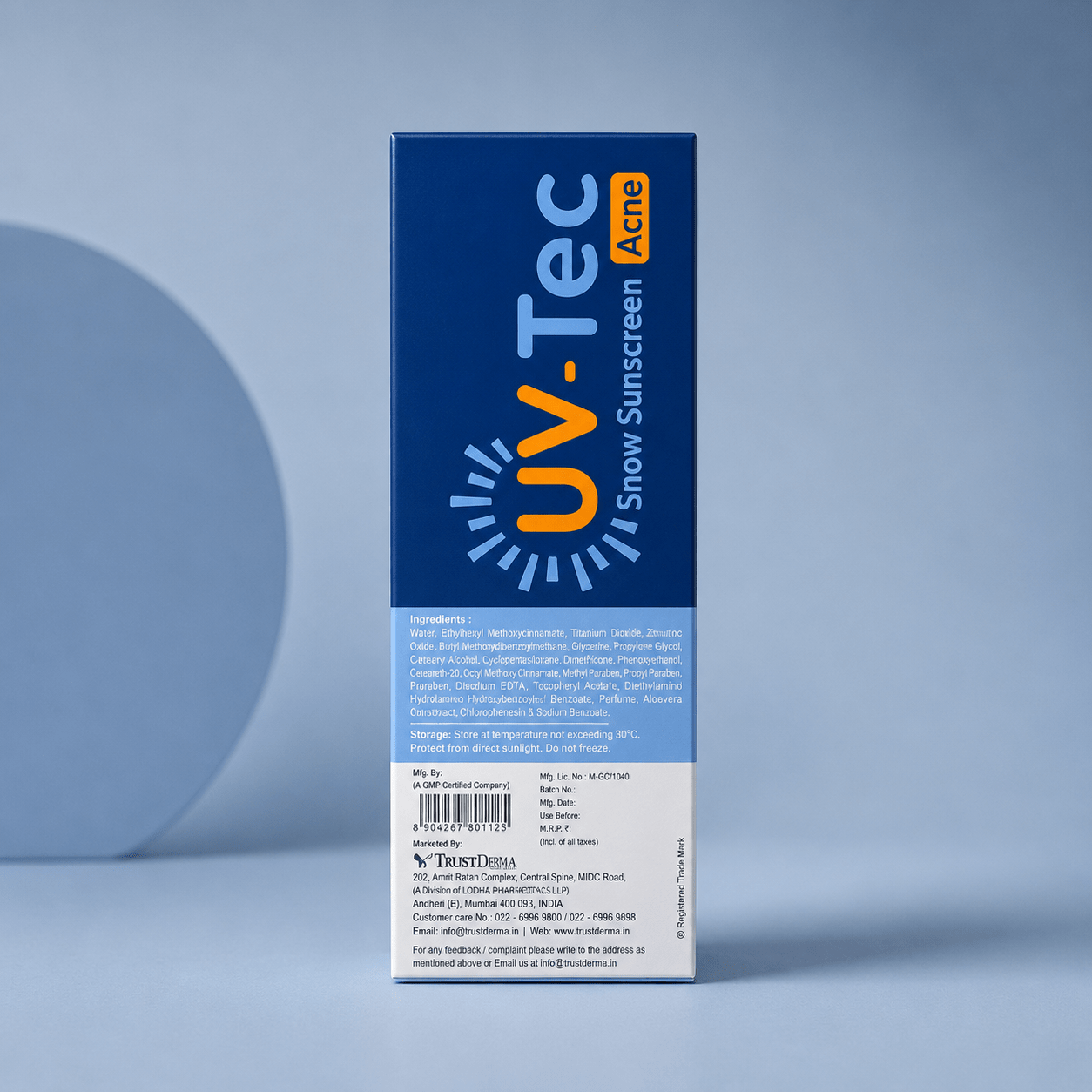 UV - Tec Snow Sunscreen Acne SPF 50 PA+++ - Cosmosentials