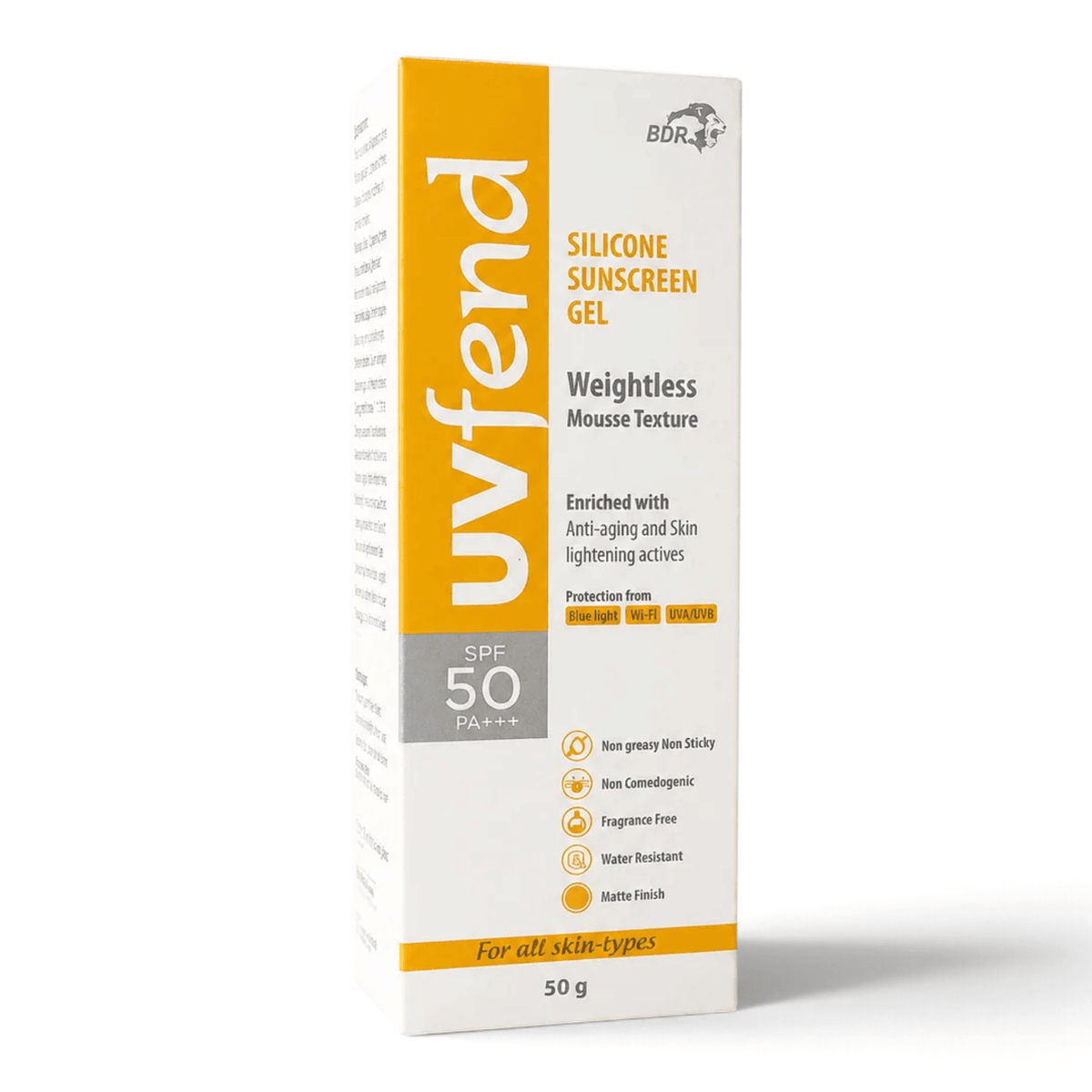 UVfend Silicone Sunscreen Gel SPF 50 PA+++ - Cosmosentials