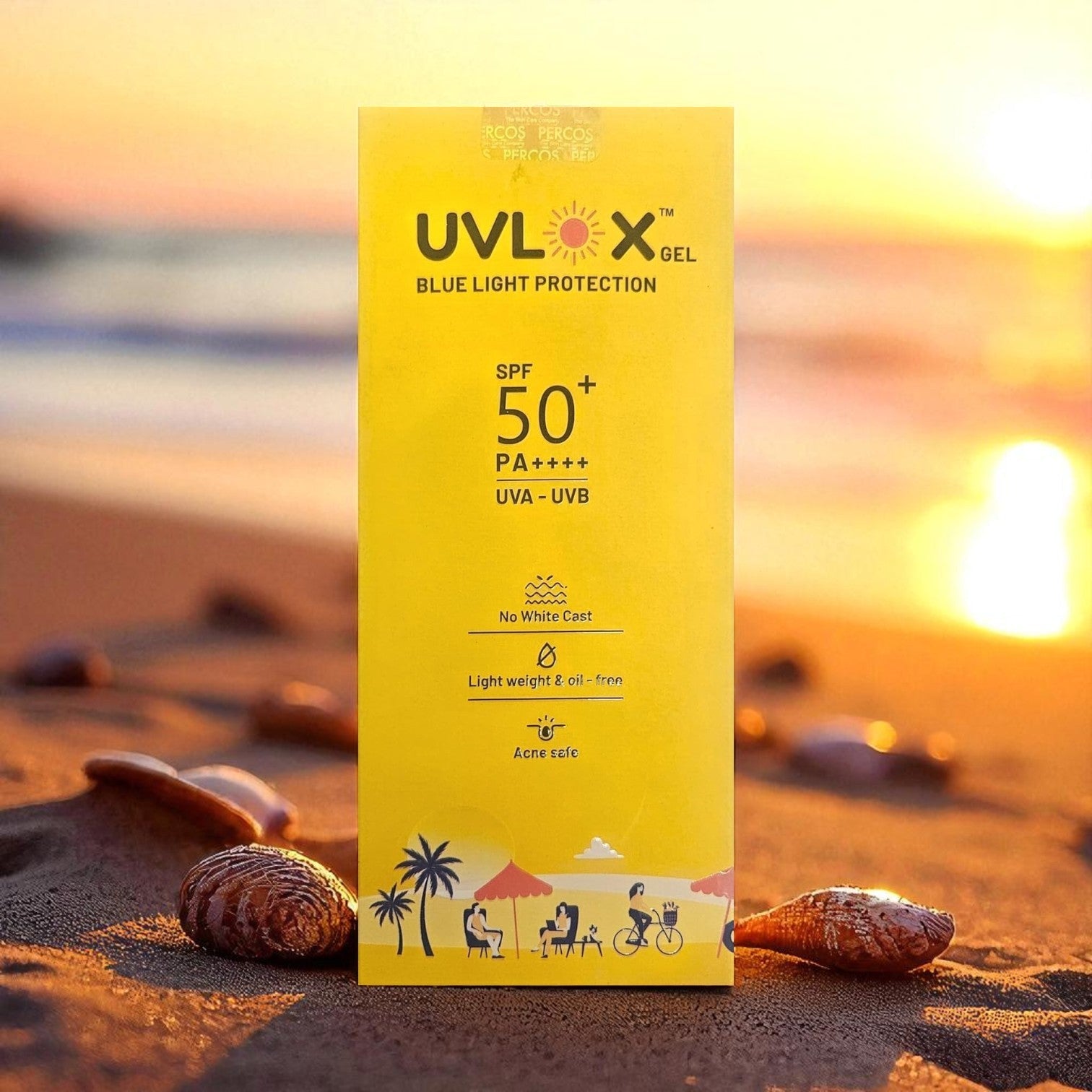 UVLOX Gel Blue Light Protection Sunscreen SPF 50+ PA++++ - Cosmosentials
