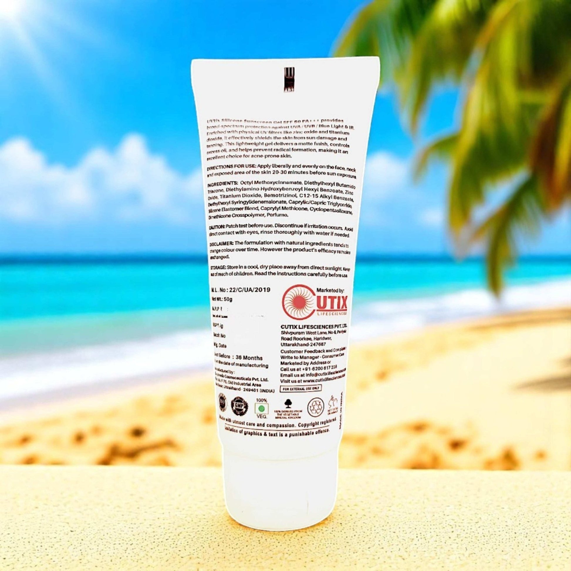 Uvtix Silicone Sunscreen Gel - Cosmosentials