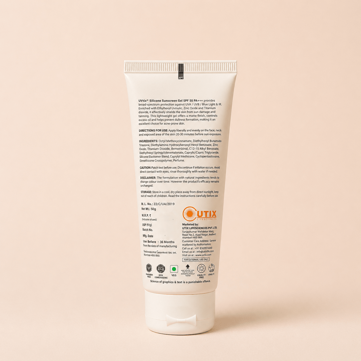 Uvtix Silicone Sunscreen Gel - Cosmosentials