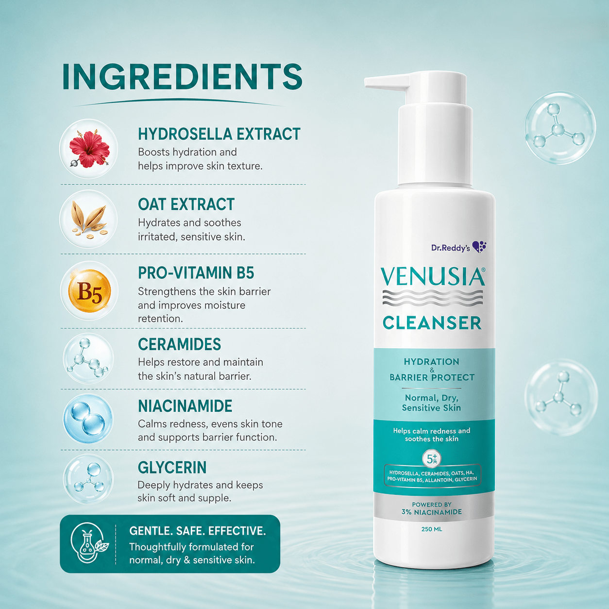 Venusia Cleanser 250ml - Cosmosentials