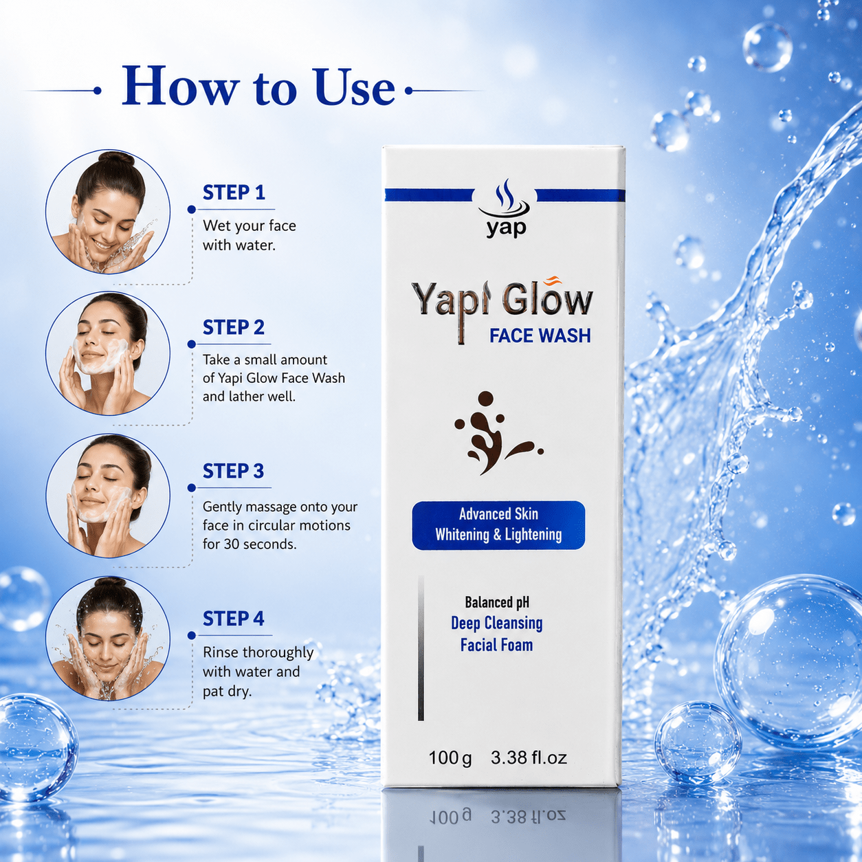 Yapi Glow Face Wash - Cosmosentials