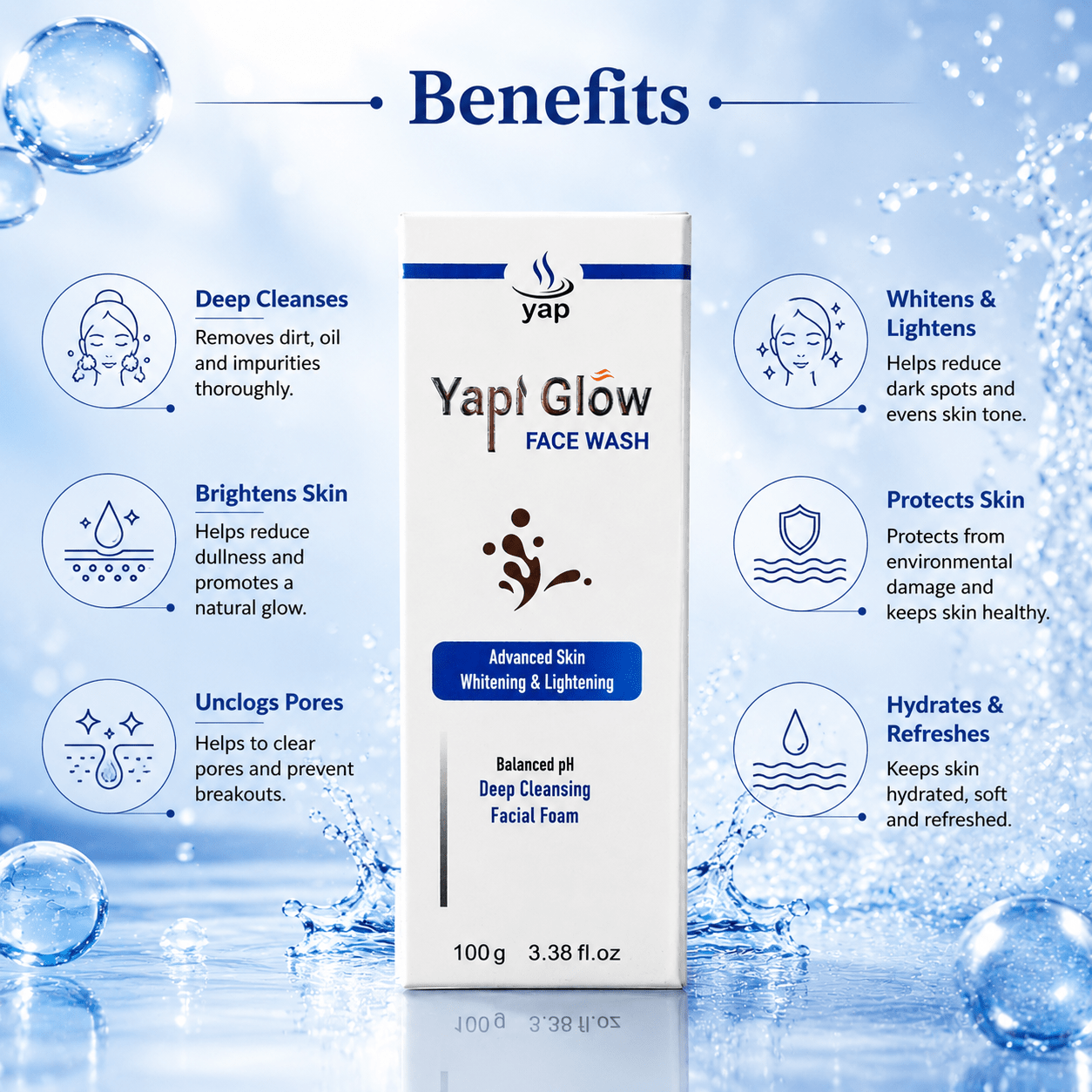 Yapi Glow Face Wash - Cosmosentials